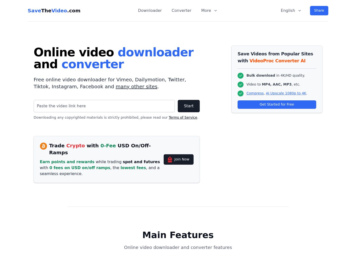 savethevideo homepage