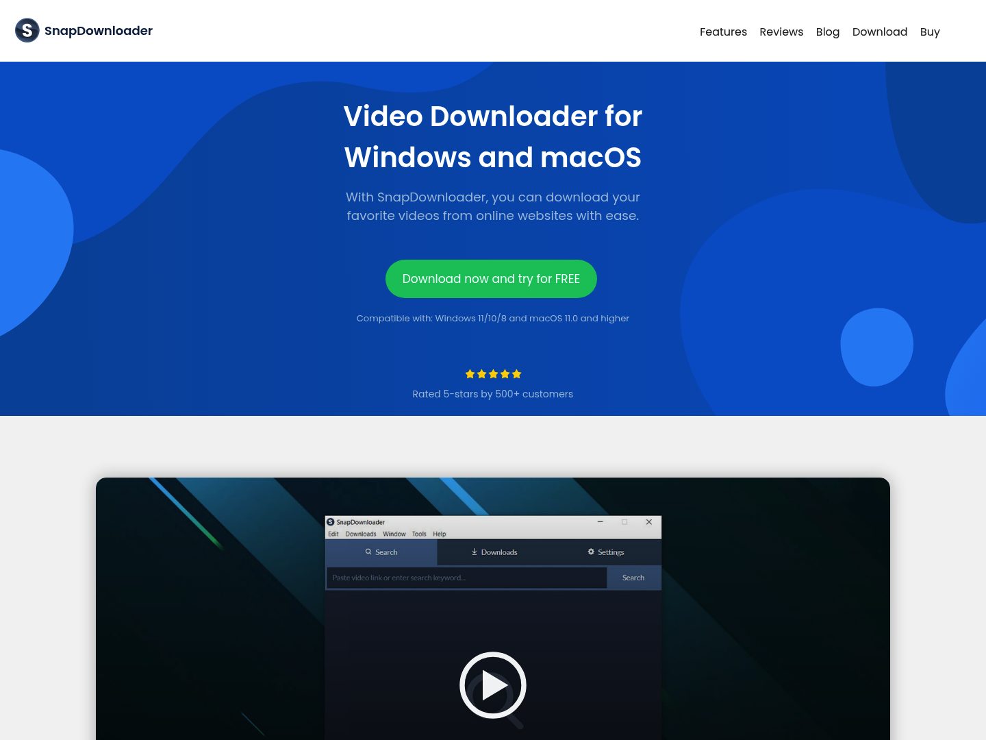 snapdownloader homepage
