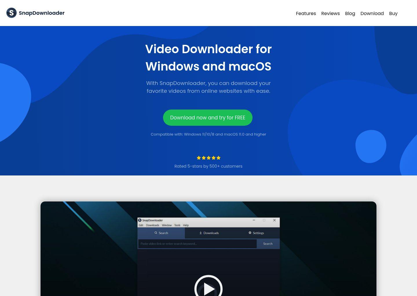 snapdownloader homepage