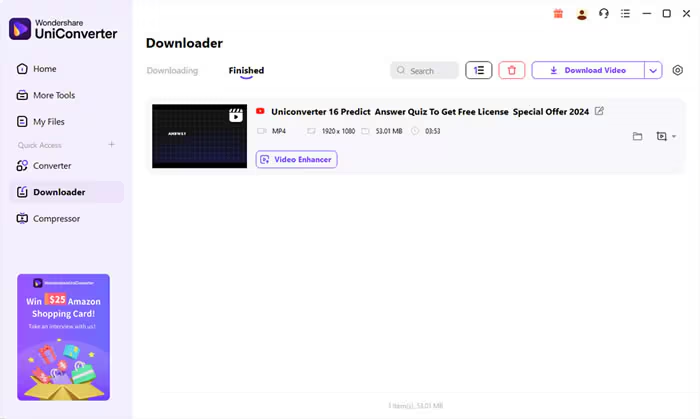 check downloaded file