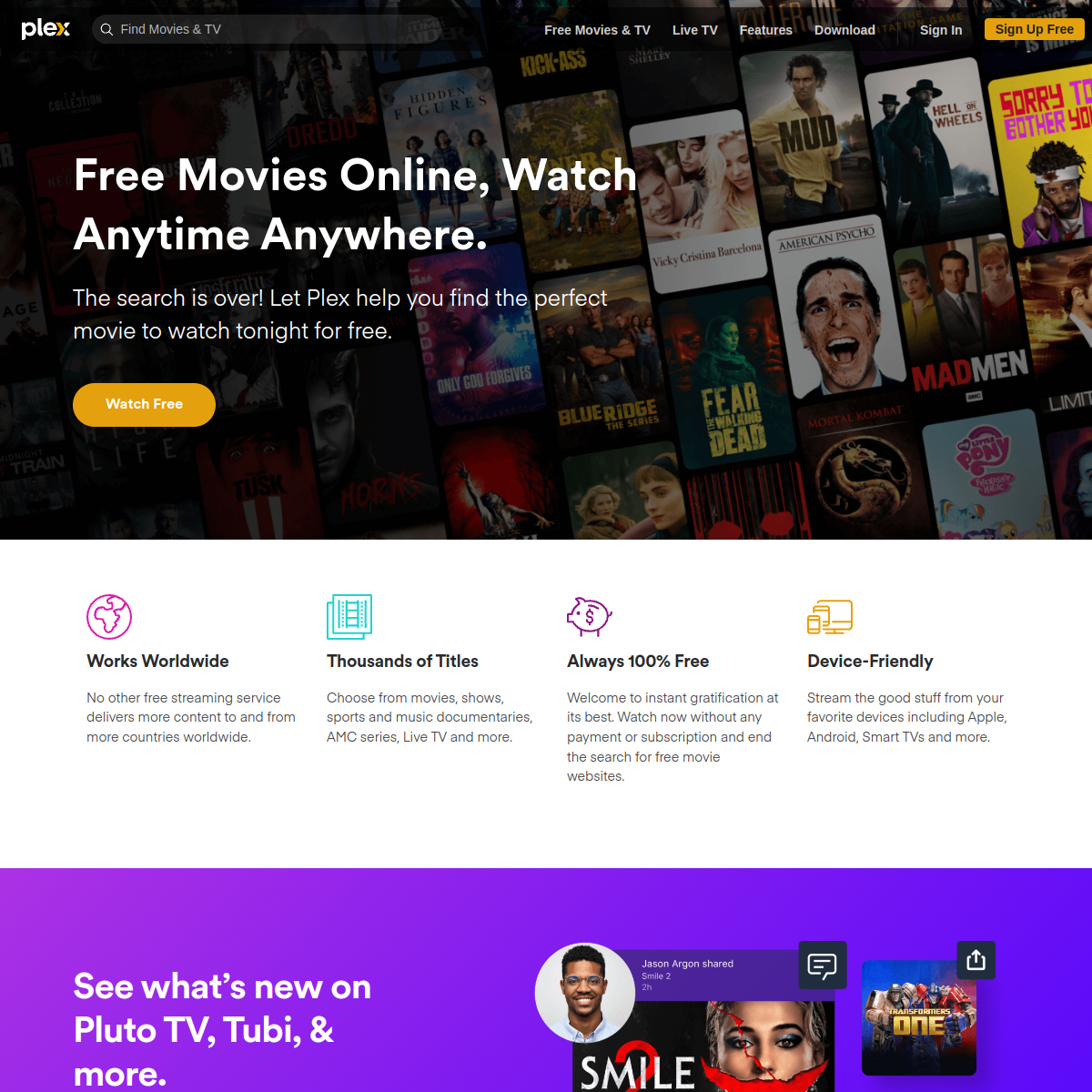 plex homepage