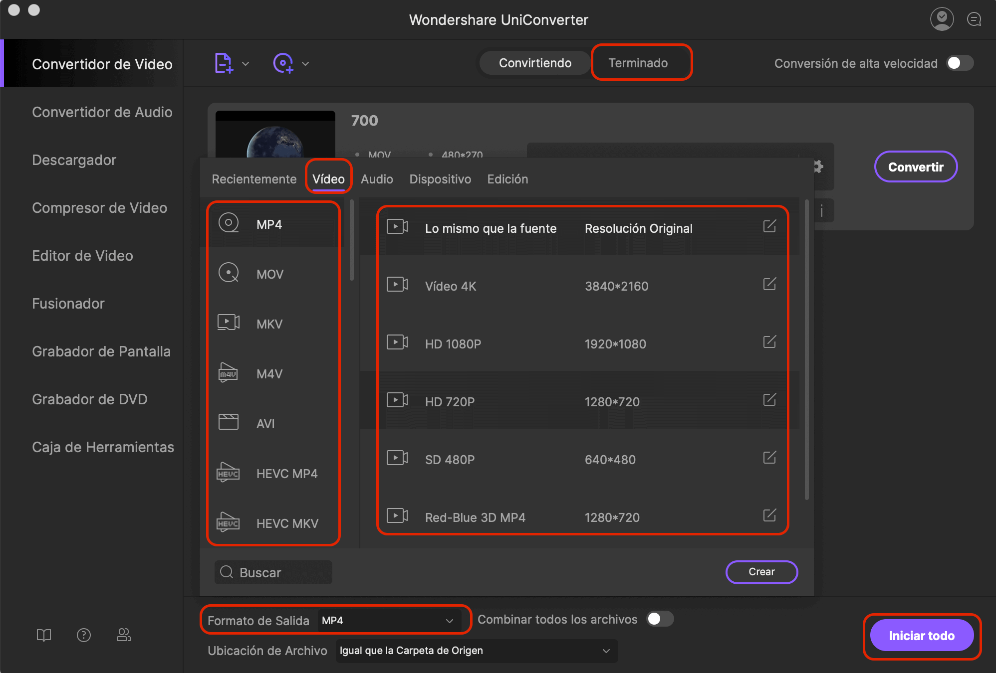 programa para convertir de mp4 a avi