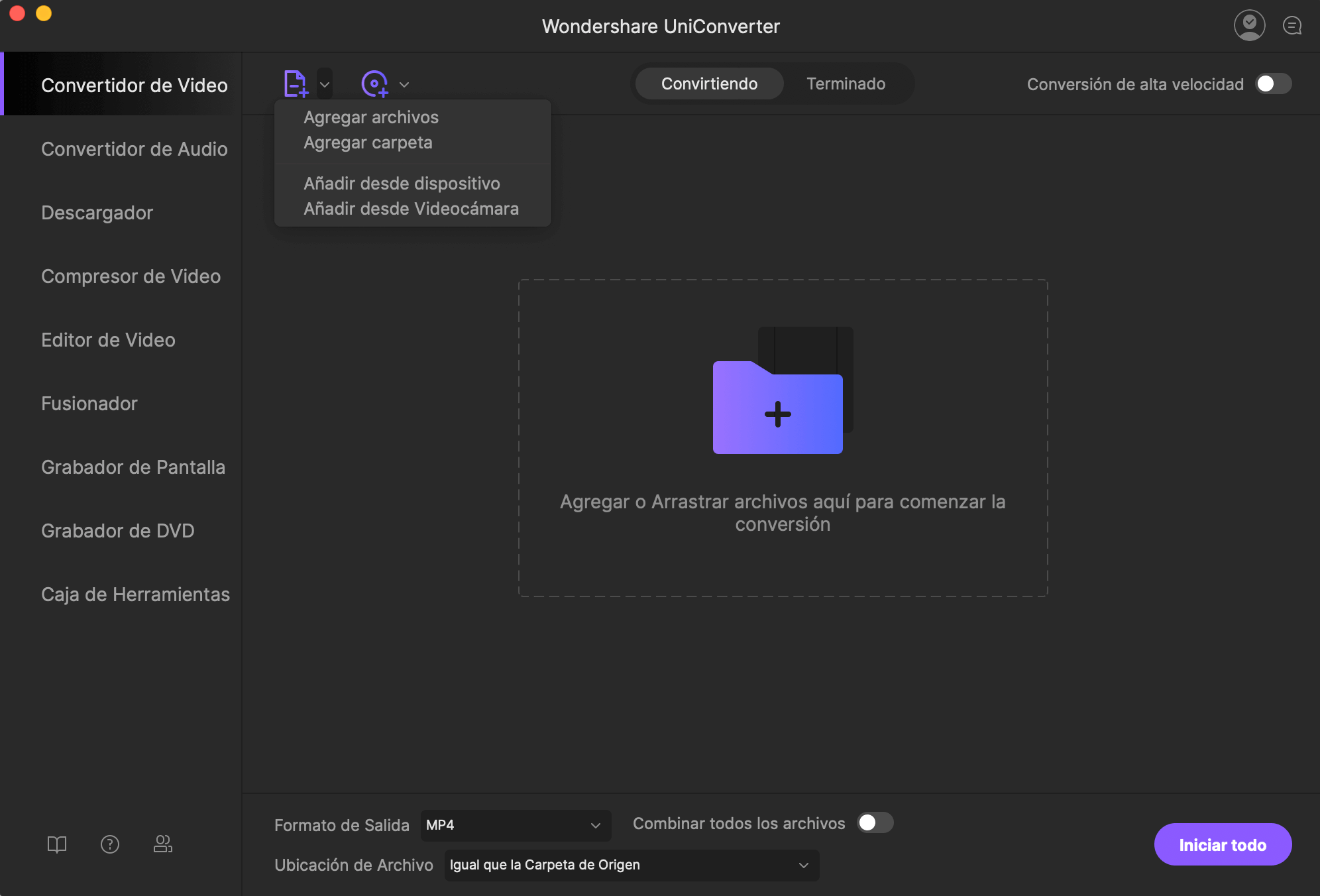 como añadir subtítulos a video usando iskysoft imedia convertidor deluxe mac