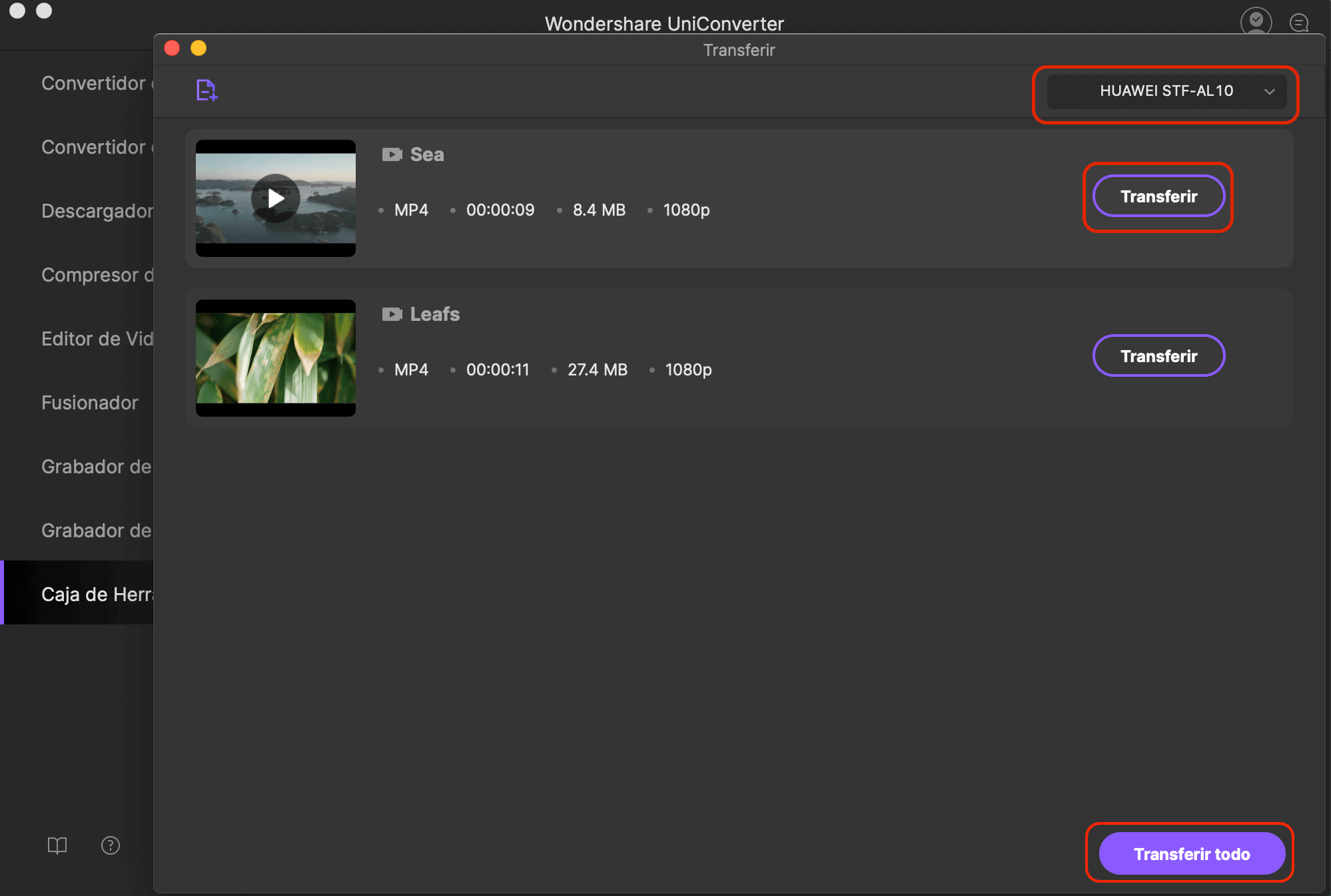 transferir videos a iphone con imedia converter deluxe mac