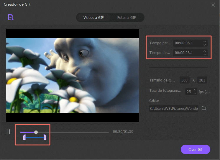 crear gif con iskysoft imedia converter deluxe windows