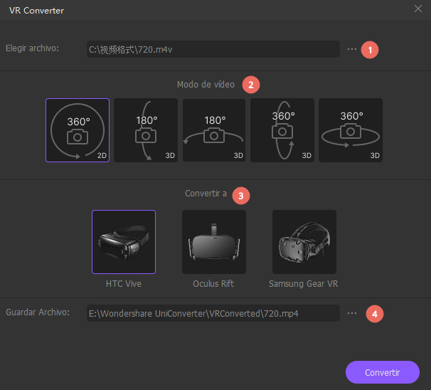 convert vr videos on windows