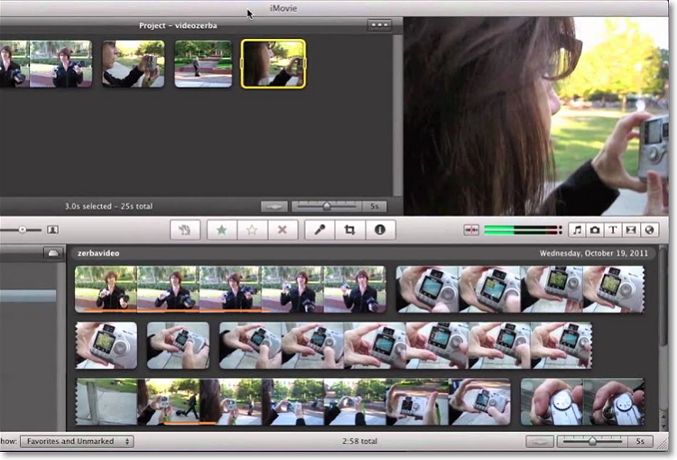 how to export imovie 10.0.8 file at 30 fps