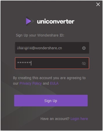 كيفية الاتصال Wondershare Uniconverter