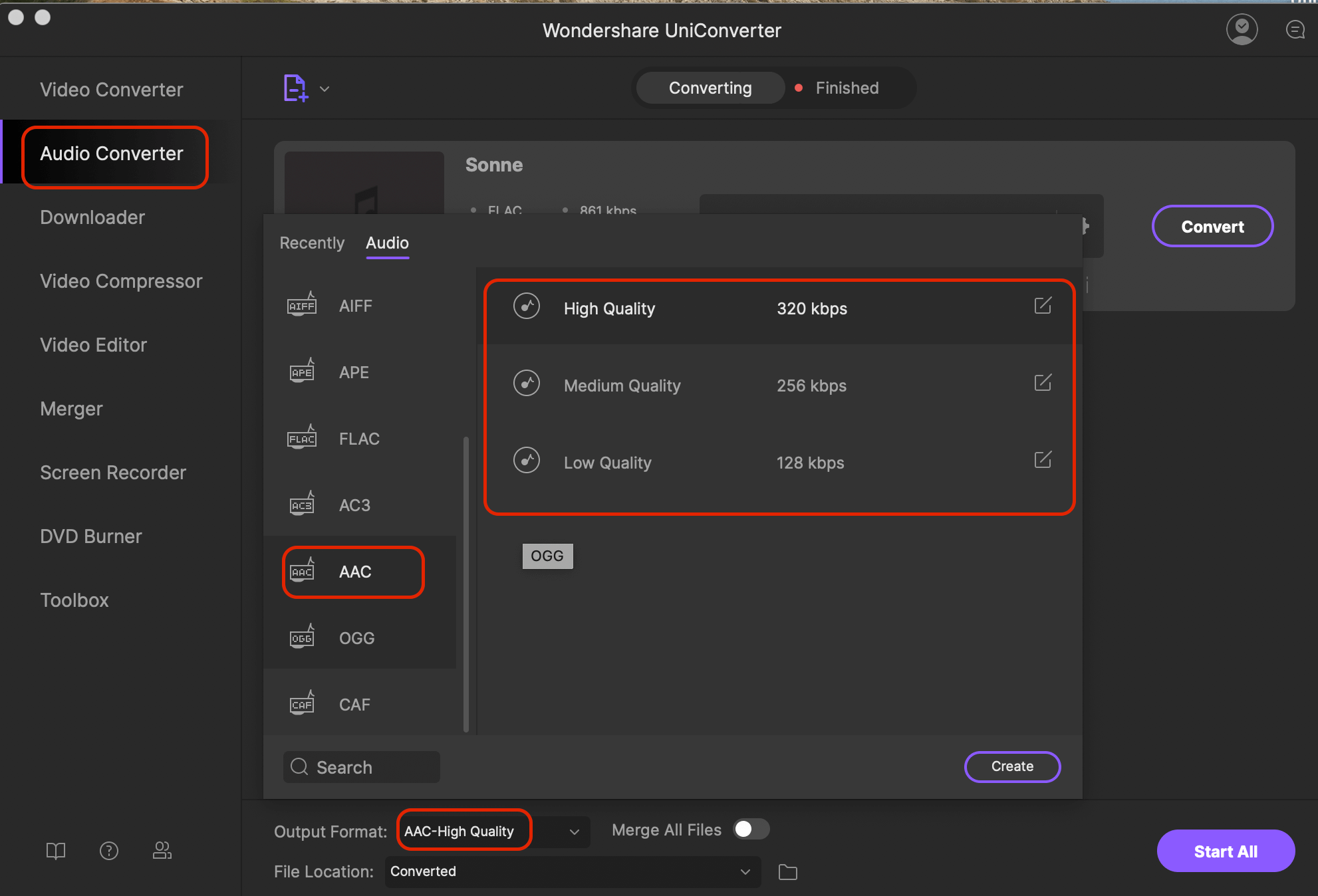 flac to m4a lossless