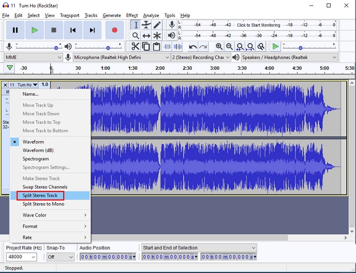 converting aac files to mp3 using audacity
