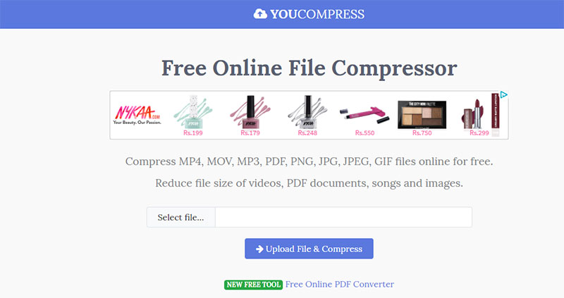 compress video files online