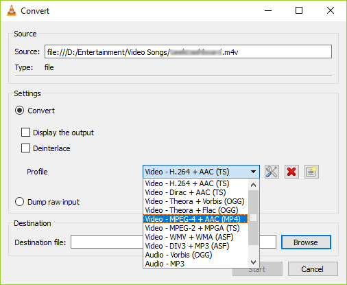 Convert mp4 to video format