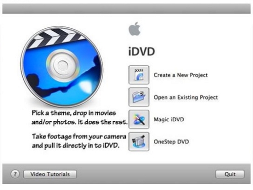 using idvd to make a dvd