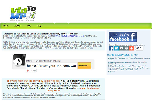 flv to mp3 online converter and download