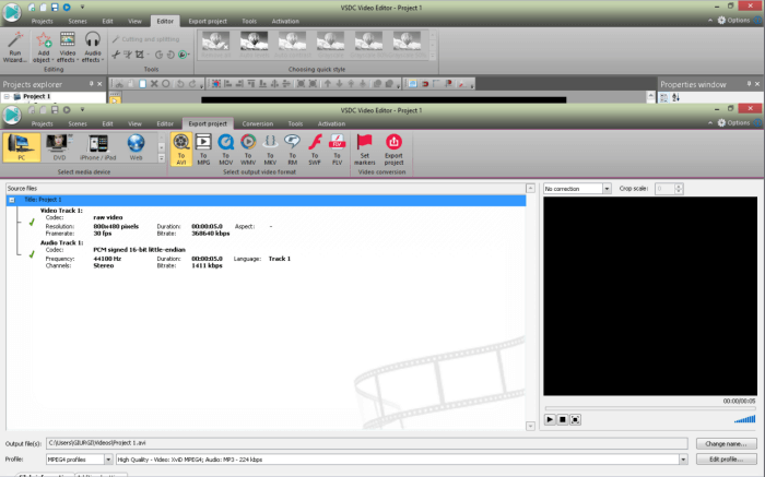vsdc free video editor mac