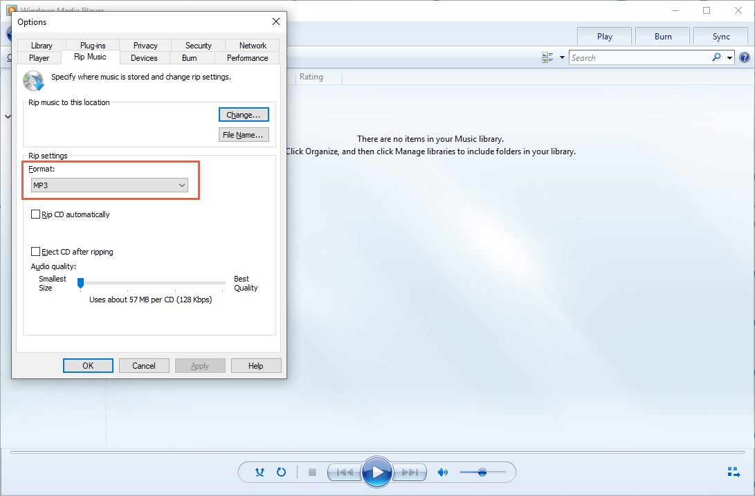 changement de wma en mp3 sous windows